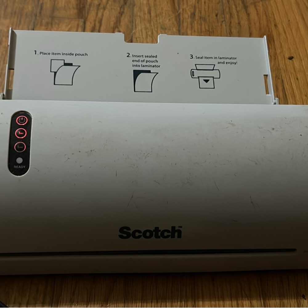 Scotch Laminator.A little dusty from not being used but still in working.